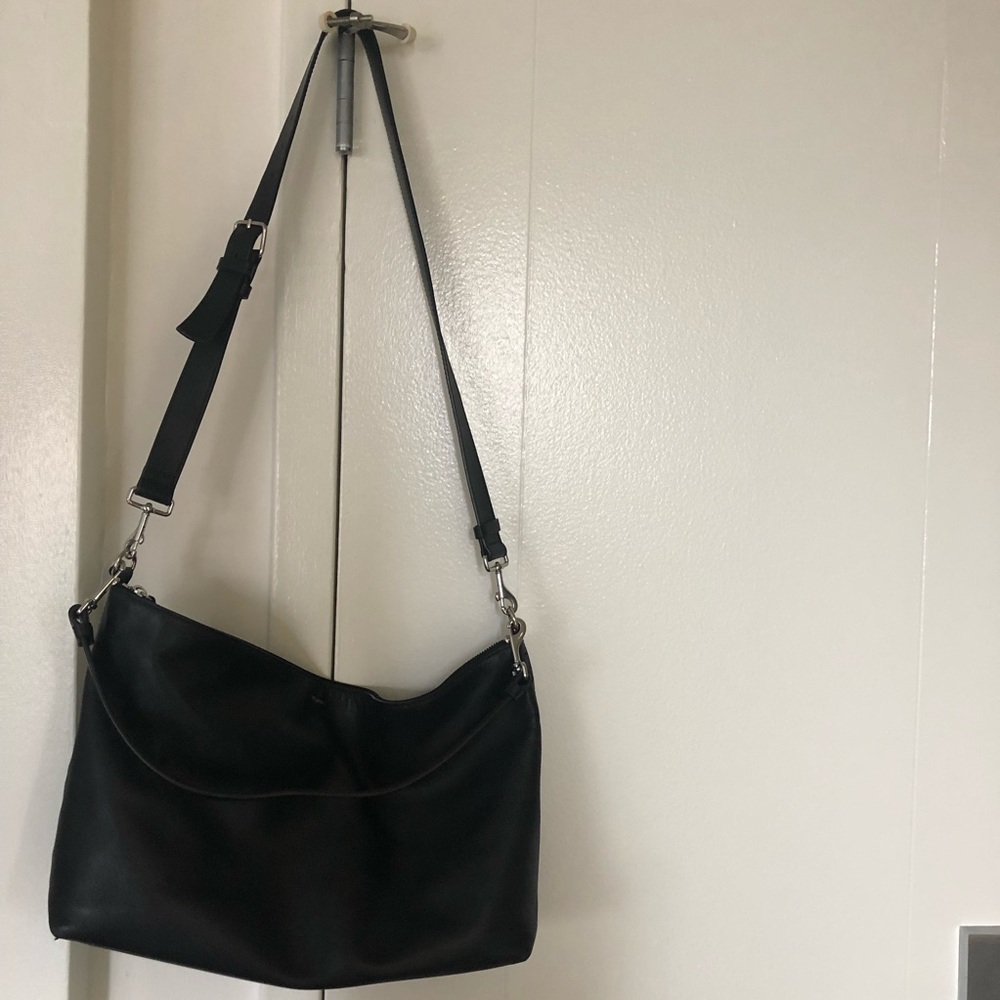 Theory genuine leather slouch bag